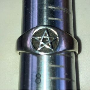 ** PENDING**  Sterling Silver Star on Shadow Backed Ring